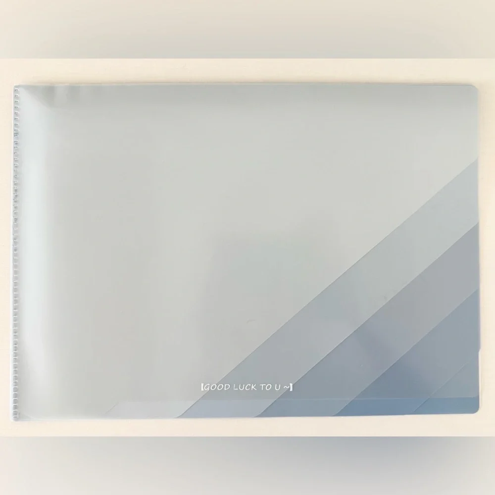 Blue ombre multi pocket folder